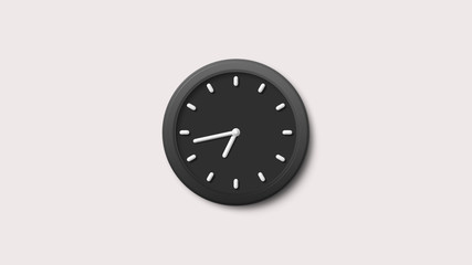 New white background 3d wall clock icon,clock icon