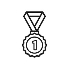 award vector icon, flat design best vector award illustration, medal icon