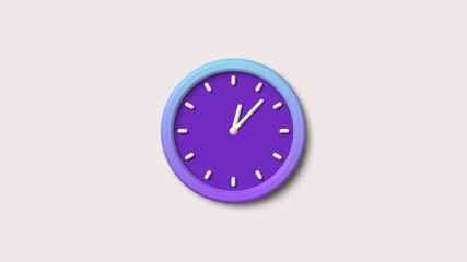 3d clock icon,New 3d wall clock icon,clock icon,Purple color wall clock