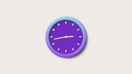 3d clock icon,New 3d wall clock icon,clock icon,Purple color wall clock