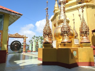 Myanmar - 11. 13. 2020:  Monastery on Popa Mountain (also called Puppa), mountain height up to 1518 m a.s.l.