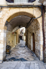 Fototapeta na wymiar Alleyway. Bari, Puglia. Italy. 