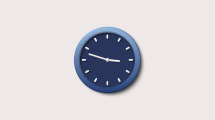 Amazing 3d wall clock icon,White background 3d wall clock icon