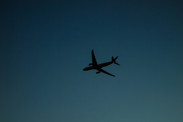 Plane on the Blue SKY