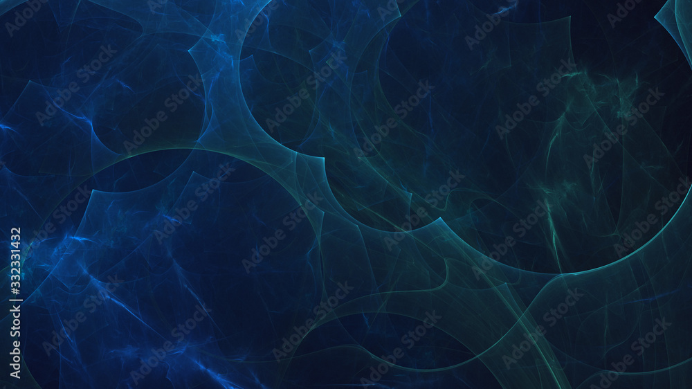 Poster 3d rendering abstract colorful fractal light background
