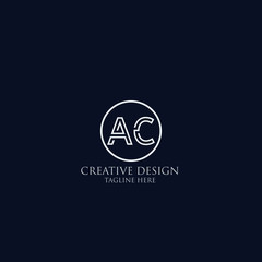 Initial AC Letter Logo With Creative Modern Business Typography Vector Template.