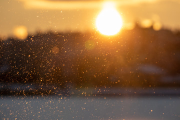 snow and sun