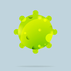 Dangerous virus. Viral disease epidemic. Vector illustration design. Covid-19. Coronavirus concept.