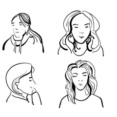 Fototapeta premium Young girl face for your design