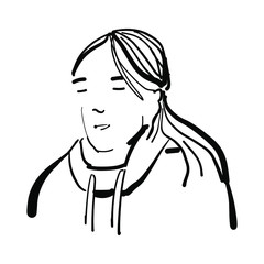 Young  girl face for your design