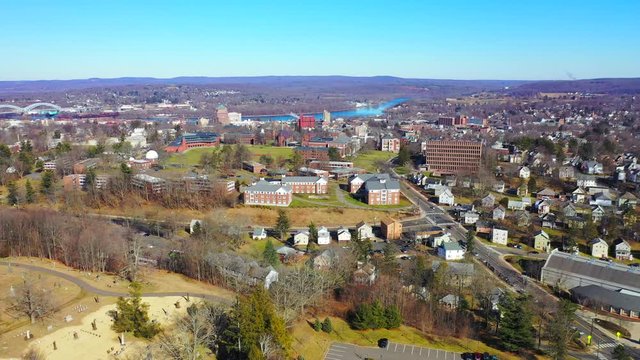 Scenic Aerial View Wesleyan University