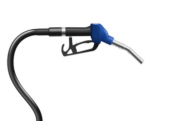 Realistic blue gasoline pistol pump gun fuel nozzle