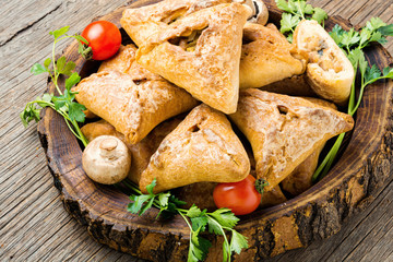 Russian chicken pie or kurnik © nikolaydonetsk