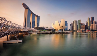 Singapore skyline with skyscraper - Asia