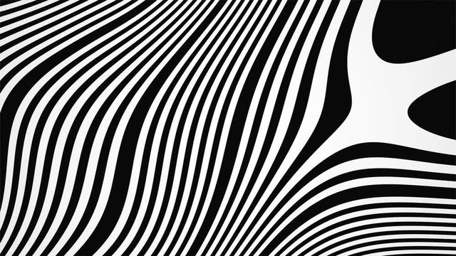 Zebra Like Mesmerizing Pattern Seamless VJ Loop Motion Background