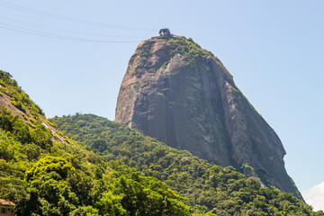 sugarloaf mountain seen from a different angle in Rio de Janeiro.