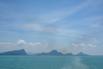 Seascape of gulf of Thailand