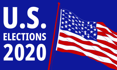 Illustration of election 2020 in America.