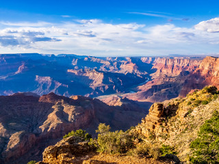 National parks usa southwest grand canyon labyrinth of rock cliffs, terraces, chasms and ravine drilled by Colorado River