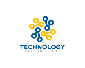 Technology Logo Icon Design Vector