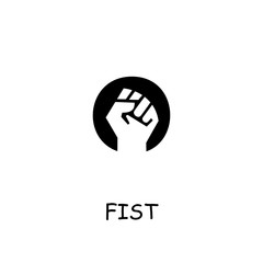 Fist flat vector icon