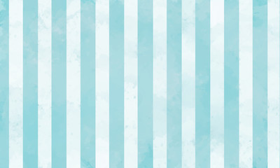 手書き風の水色ストライプ背景（ベクター）