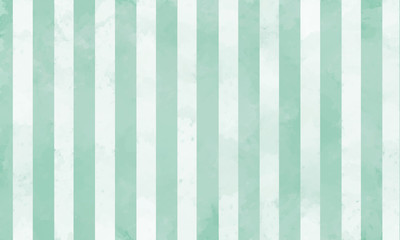 手書き風の緑色ストライプ背景（ベクター）