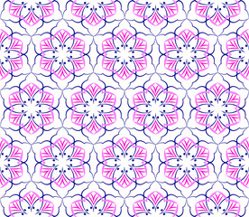 Abstract background ornament illustration. Vector textile print for bed linen, jacket, package design, fabric and fashion concepts. Seamless pattern with flowers