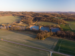 Landschafts Luftbild