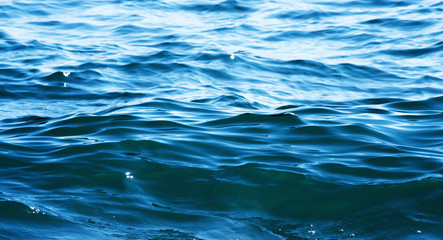 Fototapeta premium Blue sea water background texture