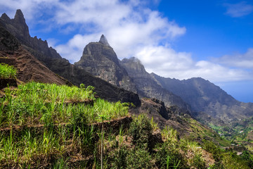 Paul Valley landscape in Santo Antao island, Cape Verde