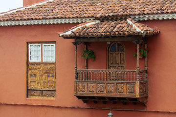 Balkon in Orotava auf Teneriffa in Spanien