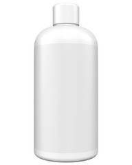 Realistic 3D Bottle Mock Up Template on White Background.3D Rendering,3D Illustration