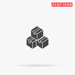 Warehouse flat vector icon