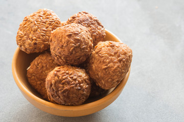 Til ke laddu of sesame seeds