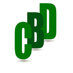  Vector illustration cbd symbol.