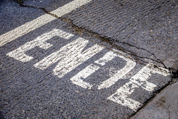 Fototapeta premium road marking