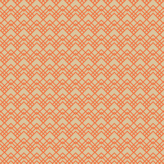 Fototapeta premium Rhombus Waves A Seamless Pattern. Retro Color