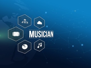 Fototapeta premium Musician