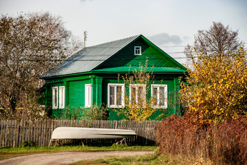 old wooden house in the forest