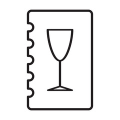 Menu icon illustration drink vector design restaurant