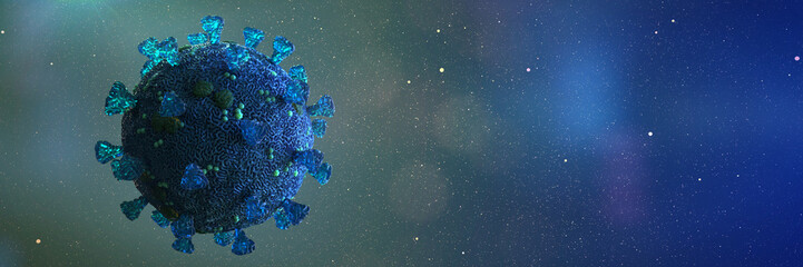 coronavirus outbreak, Covid-19 virus pandemic background with copy space 