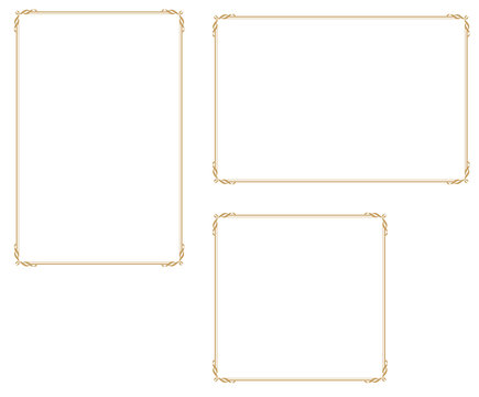 Decorative frame.A frame that gave a change in size to the same design.Good frame for a4 size paper.Certificate frame.