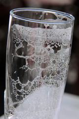 trace sur le verre