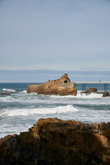Rocher de la Vierge, Biarritz, Pyrenees Atlantiques, Aquitaine, France