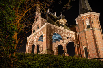 Obraz premium The famous Waterpoort Gate in the harbor of Sneek, Friesland, Netherlands