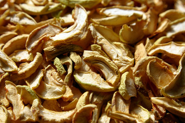 Dried apple slices, dried fruit chips