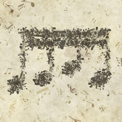 Grunge musical background.
