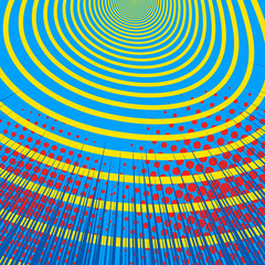 Comic explosive dynamic template