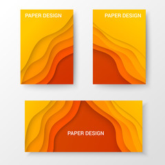 Bright web brochures and banner templates